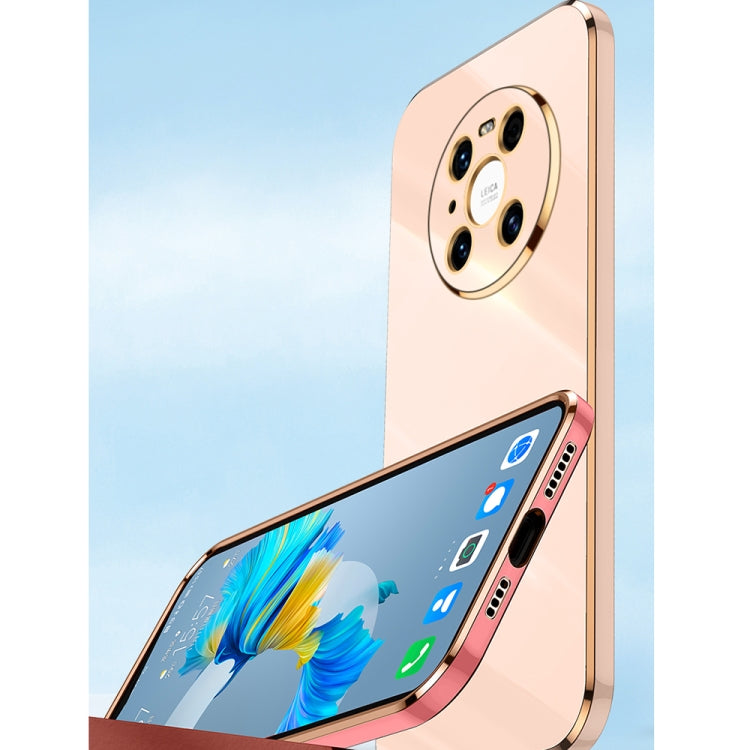 For Huawei Mate 40 Pro XINLI Straight Edge 6D Electroplate TPU Phone Case(Black) by XINLI