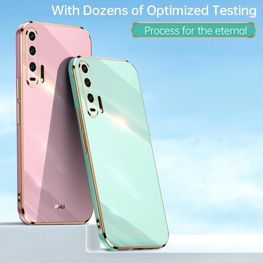 For Honor 20 XINLI Straight Edge 6D Electroplate TPU Phone Case(White) - Honor Cases by XINLI | Online Shopping UK | buy2fix