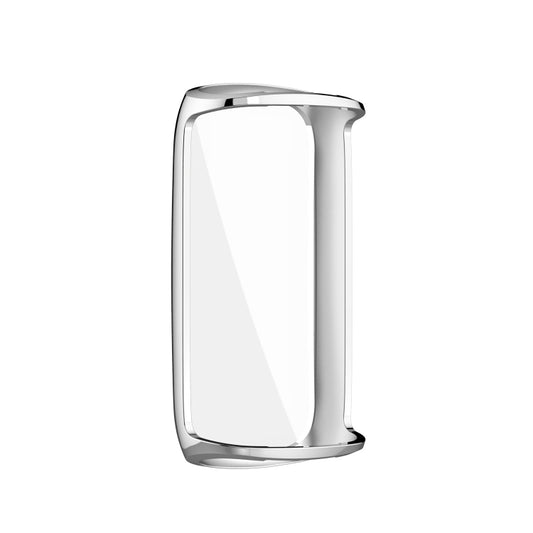 For Fitbit Luxe Full Coverage TPU Electroplating Protective Case Cover(Silver) by buy2fix