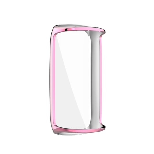 For Fitbit Luxe Full Coverage TPU Electroplating Protective Case Cover(Pink) by buy2fix