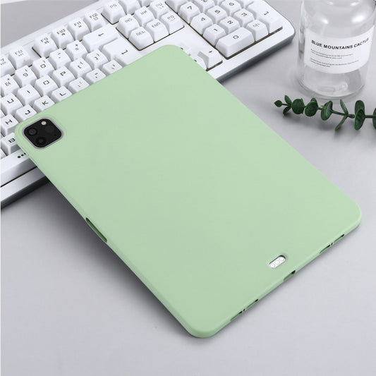 For iPad Pro 11 2022 / 2021 Pure Color Liquid Silicone Shockproof Full Coverage Tablet Case(Green) by buy2fix
