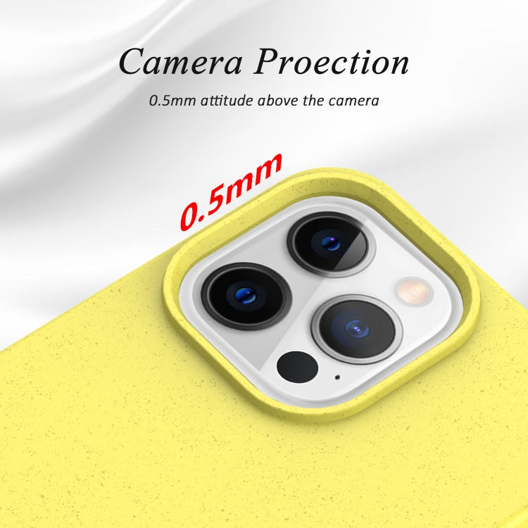 For iPhone 13 Pro Starry Series Shockproof Straw Material + TPU Protective Case (Yellow) by buy2fix