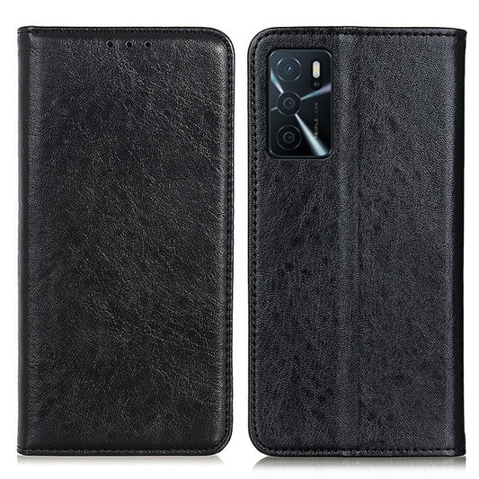 For OPPO A16 Magnetic Crazy Horse Texture Horizontal Flip Leather Case with Holder & Card Slots & Wallet(Black) by buy2fix