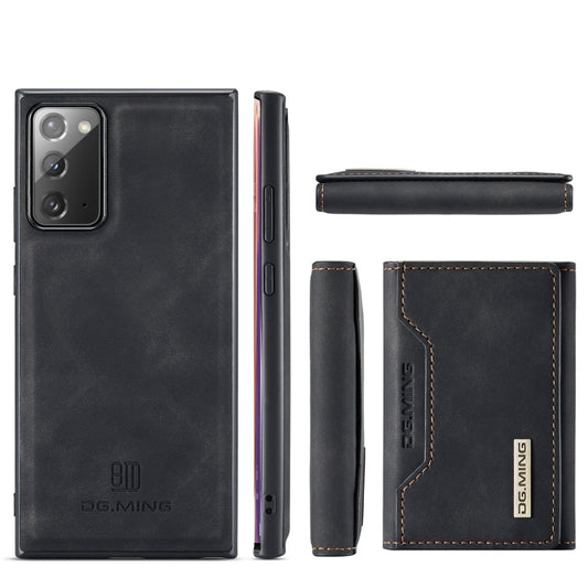 For Samsung Galaxy Note20 DG.MING M2 Series 3-Fold Multi Card Bag Back Cover Shockproof Case with Wallet & Holder Function(Black) by DG.MING