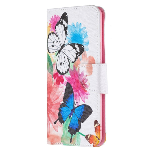 For OPPO Realme 8 / Realme 8 Pro Colored Drawing Pattern Horizontal Flip Leather Case with Holder & Card Slots & Wallet(Butterflies) by buy2fix