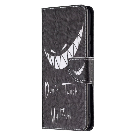 For OPPO Realme C21 / C20 Colored Drawing Pattern Horizontal Flip Leather Case with Holder & Card Slots & Wallet(Smirk) by buy2fix