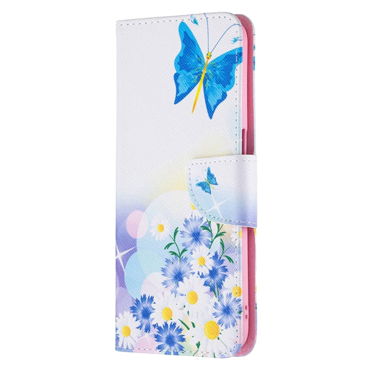 For OPPO Realme 8 5G / Realme V13 Colored Drawing Pattern Horizontal Flip Leather Case with Holder & Card Slots & Wallet(Butterfly Love) by buy2fix