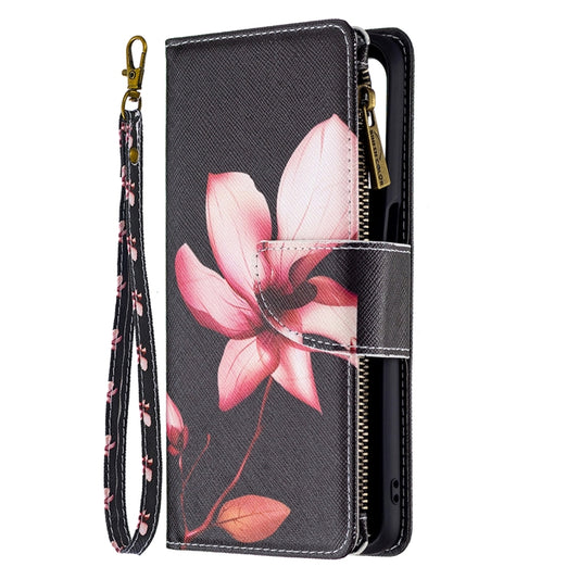 For OPPO A74 5G/A93 5G/A54 5G Colored Drawing Pattern Zipper Horizontal Flip Leather Case with Holder & Card Slots & Wallet(Lotus) by buy2fix