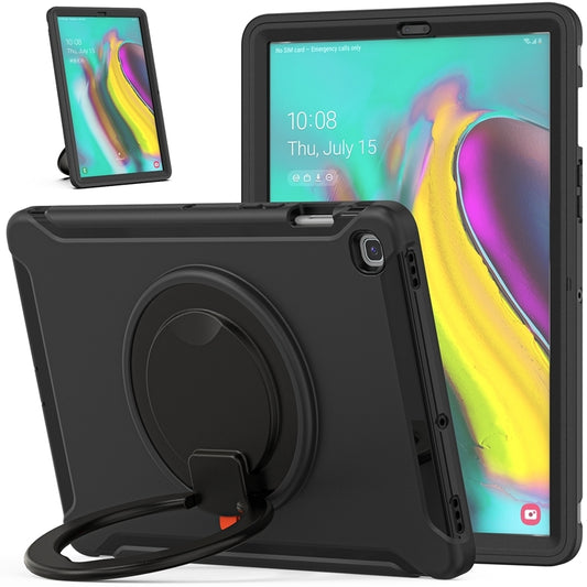 For Samsung Galaxy Tab S5e 10.5 inch T720 2019 Shockproof TPU + PC Protective Case with 360 Degree Rotation Foldable Handle Grip Holder & Pen Slot(Black) by buy2fix