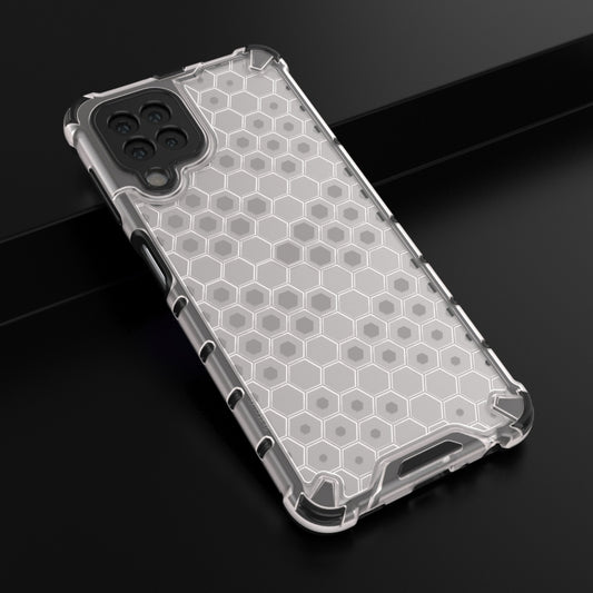 For Samsung Galaxy M32 4G Shockproof Honeycomb PC + TPU Protective Case(White) by buy2fix