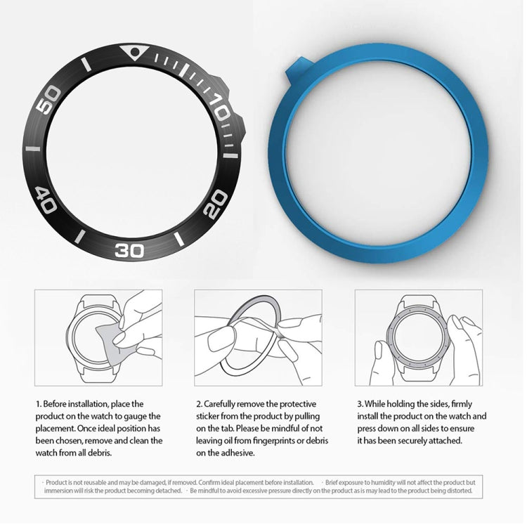 For Garmin Fenix 5X/5X Plus Smart Watch Steel Bezel Ring, A Version(Black Ring White Letter) by buy2fix