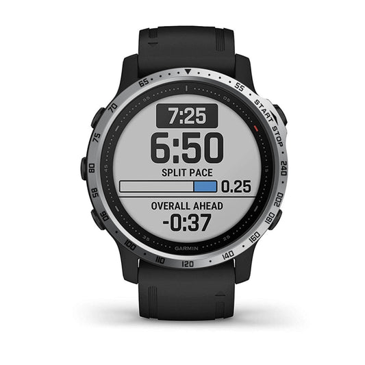 For Garmin Fenix 6s/ 6s Pro/6s Sapphire Smart Watch Steel Bezel Ring, A Version(Silver Ring Black Letter) by buy2fix