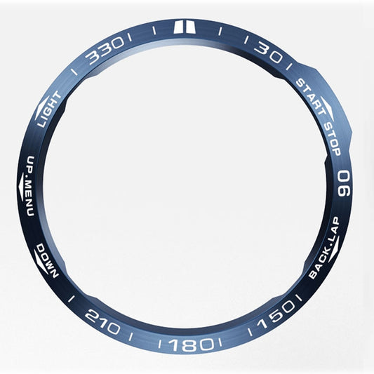 For Garmin Fenix 6X/6X Pro/6X Sapphire Smart Watch Steel Bezel Ring, A Version(Blue Ring White Letter) by buy2fix
