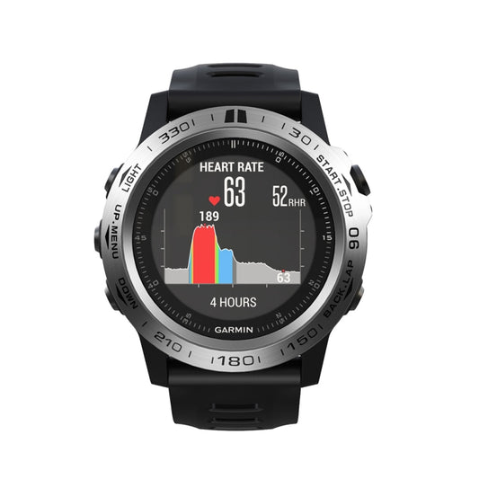 For Garmin Fenix 3/3 HR Smart Watch Steel Bezel Ring, B Version(Silver Ring Black Letter) by buy2fix