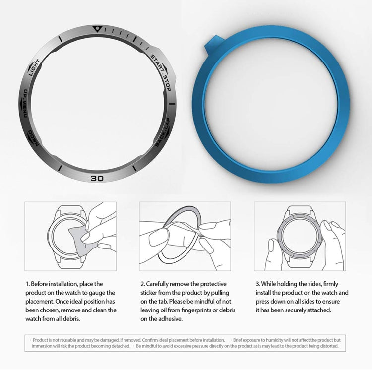 For Garmin Fenix 6X/6X Pro/6X Sapphire Smart Watch Steel Bezel Ring, B Version(Silver Ring Black Letter) by buy2fix