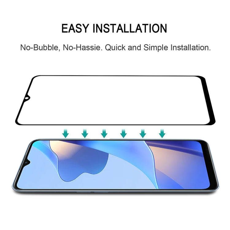 For OPPO A16 / A16S 25 PCS Full Glue Full Cover Screen Protector Tempered Glass Film by buy2fix