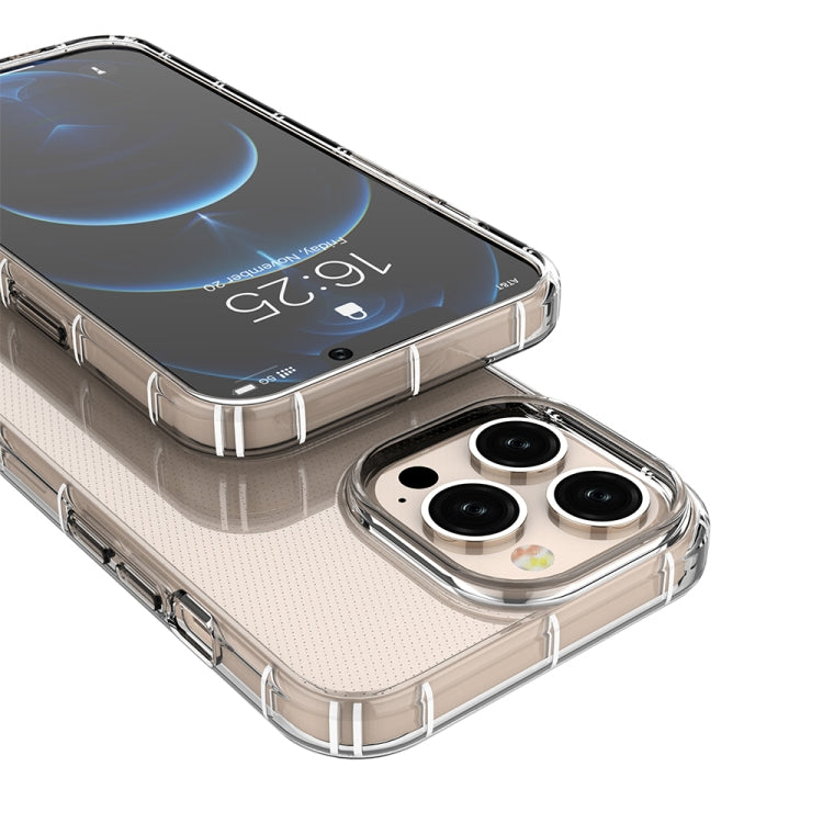 For iPhone 13 Pro Airbag Four-Corner Full Coverage Shockproof TPU Case (Transparent) by buy2fix