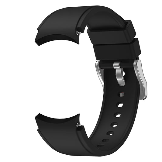 For Samsung Galaxy Watch4 Classic 46mm Silicone Watch Band(Black) by buy2fix