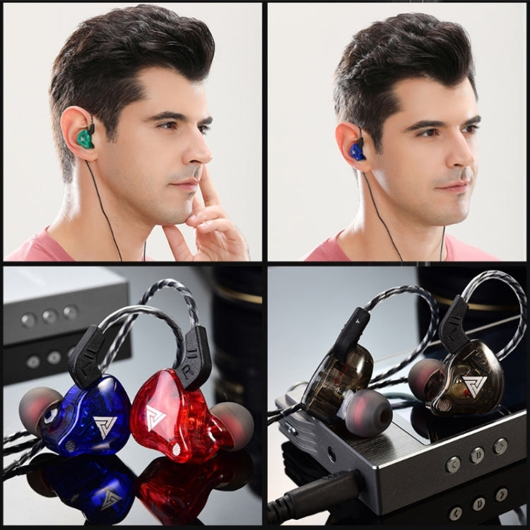 QKZ AK6 3.5mm In-Ear Wired Subwoofer Sports Earphone, Cable Length: About 1.2m(Colorful Purple) by QKZ