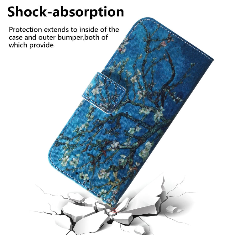 For Galaxy A20S Coloured Drawing Pattern Horizontal Flip PU Leather Case with Holder & Card Slots & Wallet(Apricot Flower) by buy2fix