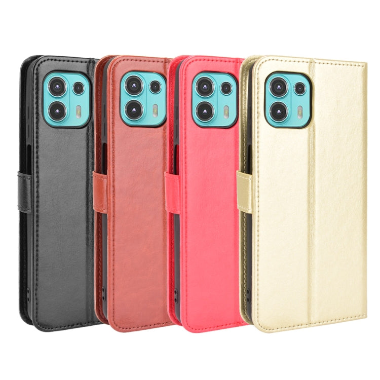 For Motorola Moto Edge 20 Lite Crazy Horse Texture Horizontal Flip Leather Case with Holder & Card Slots & Lanyard(Brown) by buy2fix