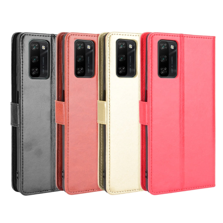 For Blackview A100 Crazy Horse Texture Horizontal Flip Leather Case with Holder & Card Slots & Lanyard(Red) by buy2fix