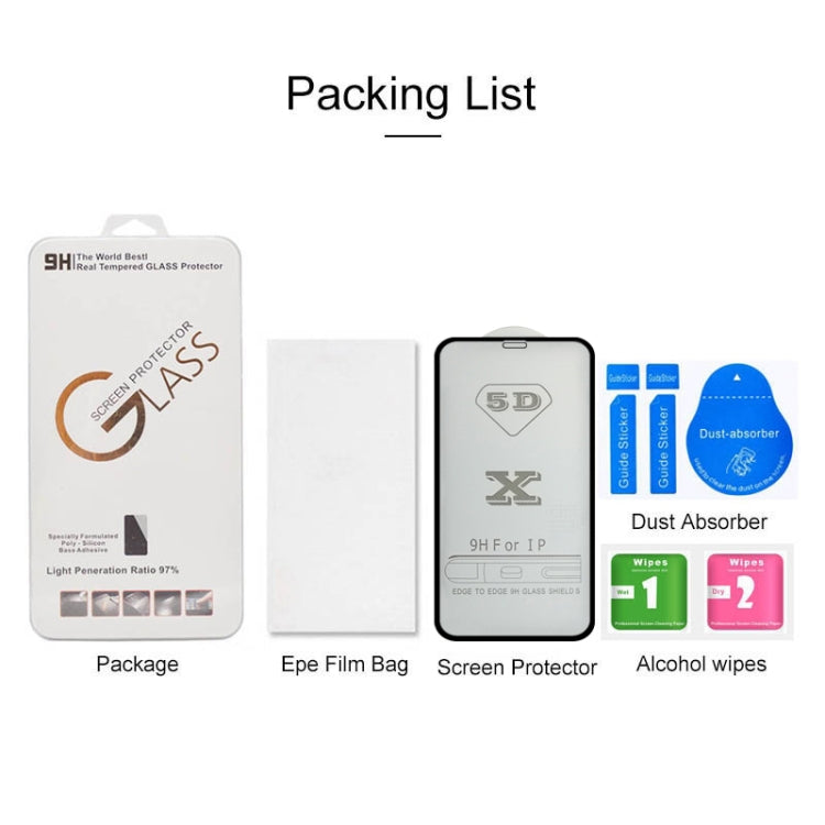 For iPhone 13 Pro Max 9H 5D Full Glue Full Screen Tempered Glass Film(Black) by buy2fix