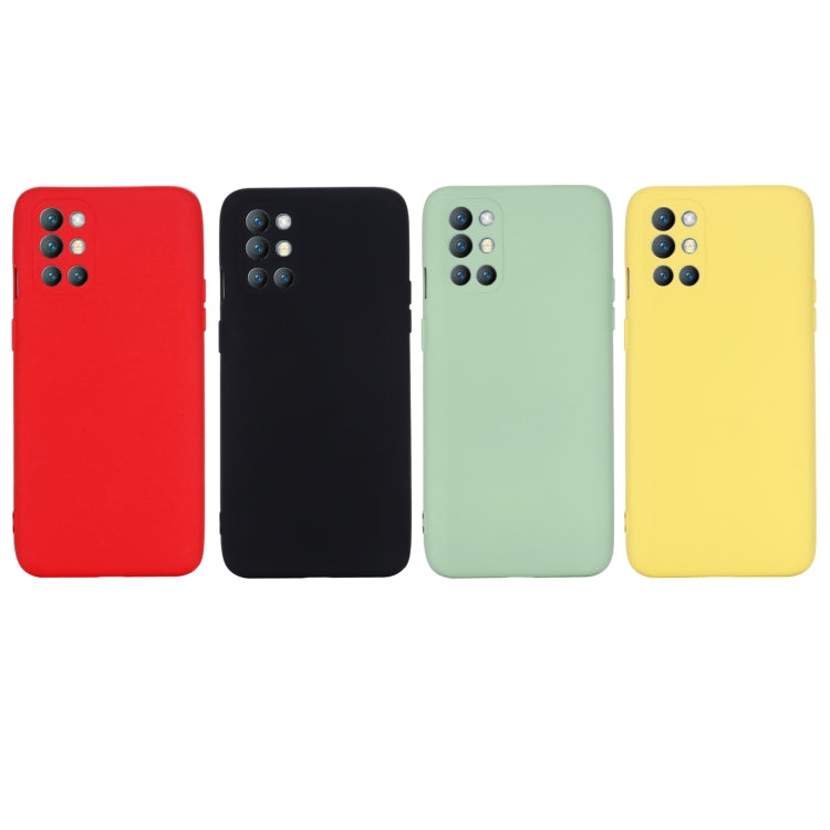 Pure Color Liquid Silicone Shockproof Full Coverage Case For OnePlus 9R(Green) by buy2fix