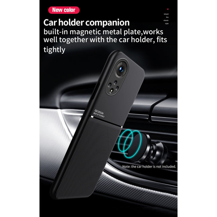 Classic Tilt Strip Grain Magnetic Shockproof PC + TPU Case For Honor 50(Green) by buy2fix