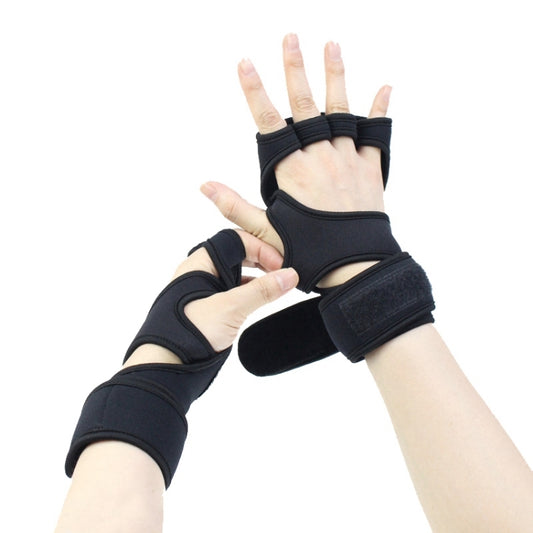Sports Riding Gloves Silicone pull-up Exercise Gloves, Size:M(Reinforced Black) by buy2fix