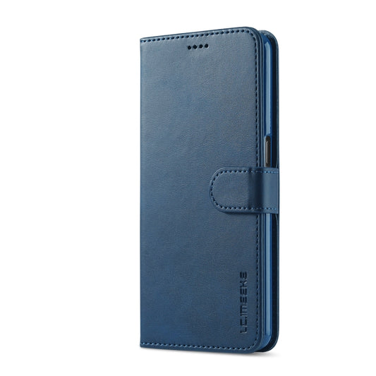 LC.IMEEKE Calf Texture Horizontal Flip Leather Case with Holder & Card Slots & Wallet For OPPO A16(Blue) by LC.IMEEKE