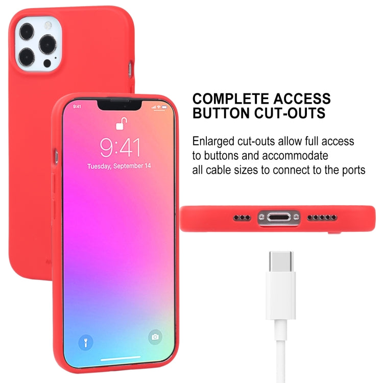For iPhone 13 Pro GOOSPERY SOFT FEELING Liquid TPU Shockproof Soft Case (Light Pink) by GOOSPERY