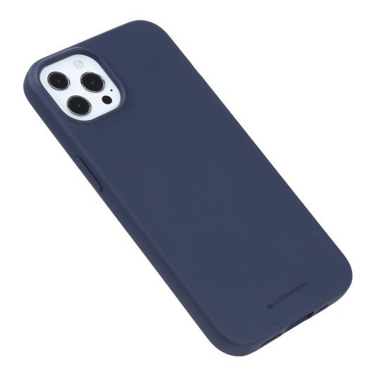 For iPhone 13 Pro Max GOOSPERY SOFT FEELING Liquid TPU Shockproof Soft Case (Navy Blue) by GOOSPERY