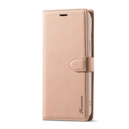 For iPhone 13 Pro Forwenw F1 Series Matte Strong Magnetism Horizontal Flip Leather Case with Holder & Card Slots & Wallet & Photo Frame (Rose Gold) - iPhone 13 Pro Cases by Forwenw | Online Shopping UK | buy2fix