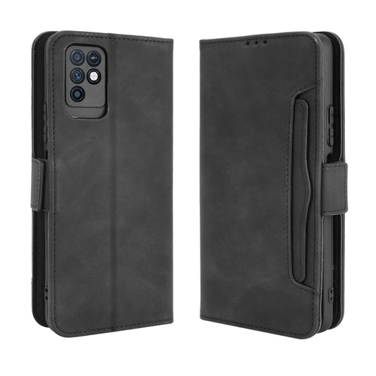 For Infinix Note 10 Skin Feel Calf Pattern Horizontal Flip Leather Case with Holder & Card Slots & Photo Frame(Black) by buy2fix
