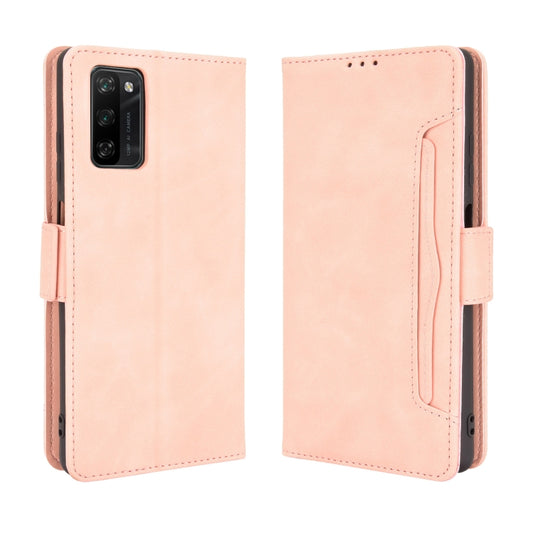 For Blackview A100 Skin Feel Calf Pattern Horizontal Flip Leather Case with Holder & Card Slots & Photo Frame(Pink) by buy2fix
