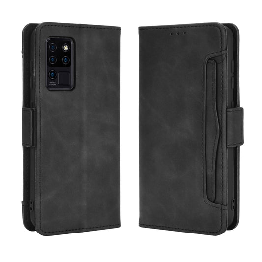 For Oukitel C21/C21 Pro Skin Feel Calf Pattern Horizontal Flip Leather Case with Holder & Card Slots & Photo Frame(Black) by buy2fix