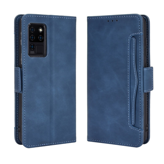 For Oukitel C21/C21 Pro Skin Feel Calf Pattern Horizontal Flip Leather Case with Holder & Card Slots & Photo Frame(Blue) by buy2fix