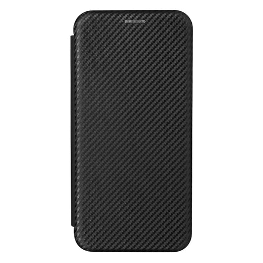 For iPhone 13 Carbon Fiber Texture Horizontal Flip TPU + PC + PU Leather Case with Card Slot(Black) by buy2fix