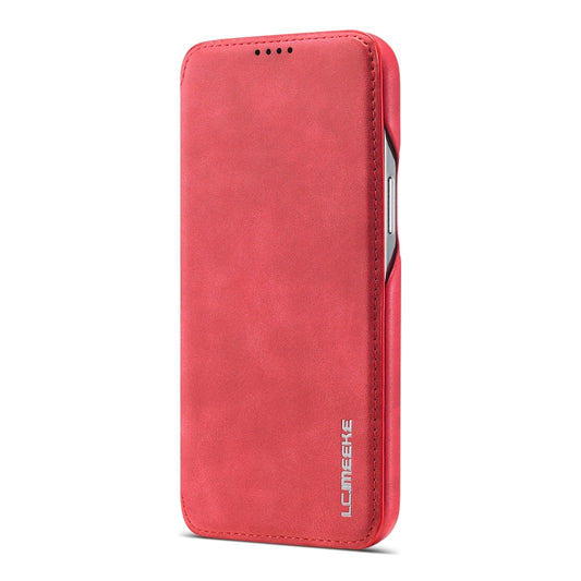 For iPhone 13 mini LC.IMEEKE Hon Ancient Series Horizontal Flip Leather Case with Holder & Card Slot (Red) by LC.IMEEKE