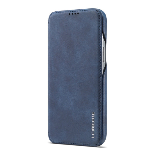 For iPhone 13 mini LC.IMEEKE Hon Ancient Series Horizontal Flip Leather Case with Holder & Card Slot (Blue) by LC.IMEEKE