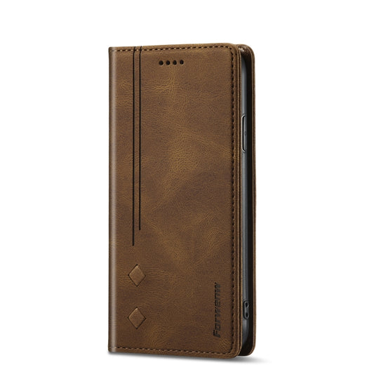 For iPhone 13 Forwenw F2 Series Magnetic Horizontal Flip Leather Case with Holder & Card Slots & Wallet(Brown) by Forwenw