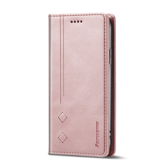 For iPhone X / XS Forwenw F2 Series Magnetic Horizontal Flip Leather Case with Holder & Card Slots & Wallet(Rose Gold) by Forwenw