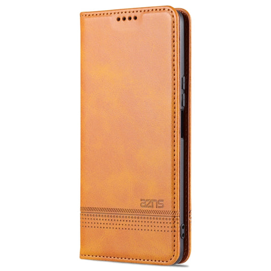 For Honor X20 SE AZNS Magnetic Calf Texture Horizontal Flip Leather Case with Card Slots & Holder & Wallet(Light Brown) - Honor Cases by AZNS | Online Shopping UK | buy2fix