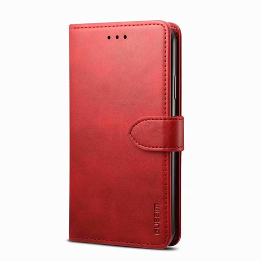For iPhone 13 GUSSIM Business Style Horizontal Flip Leather Case with Holder & Card Slots & Wallet(Red) by GUSSIM