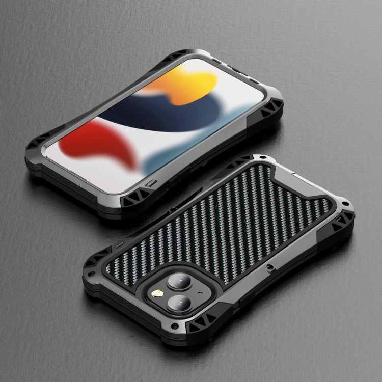 For iPhone 13 Pro R-JUST AMIRA Shockproof Dustproof Waterproof Metal Protective Case (Black) by R-JUST
