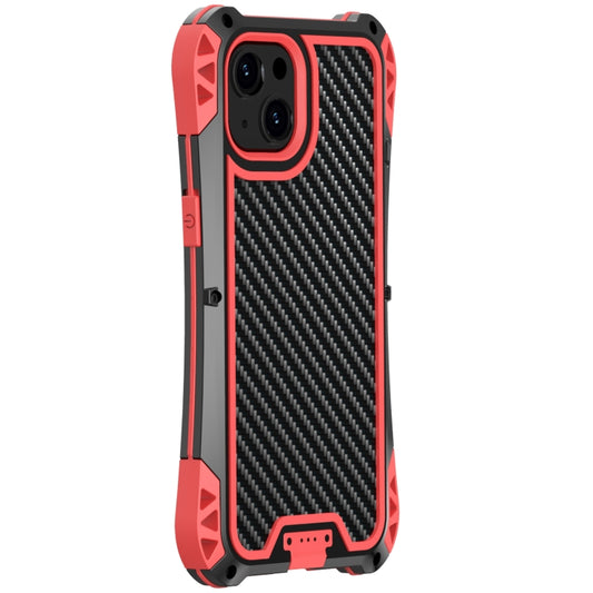 For iPhone 13 Pro Max R-JUST AMIRA Shockproof Dustproof Waterproof Metal Protective Case (Red) by R-JUST