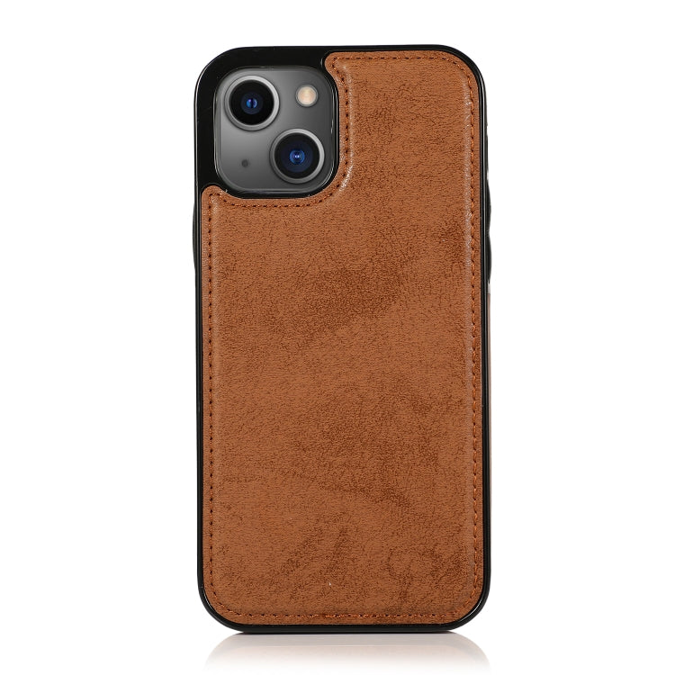 For iPhone 13 Pro Max Retro 2 in 1 Detachable Horizontal Flip Leather Case with Card Slots & Wallet (Brown) by buy2fix