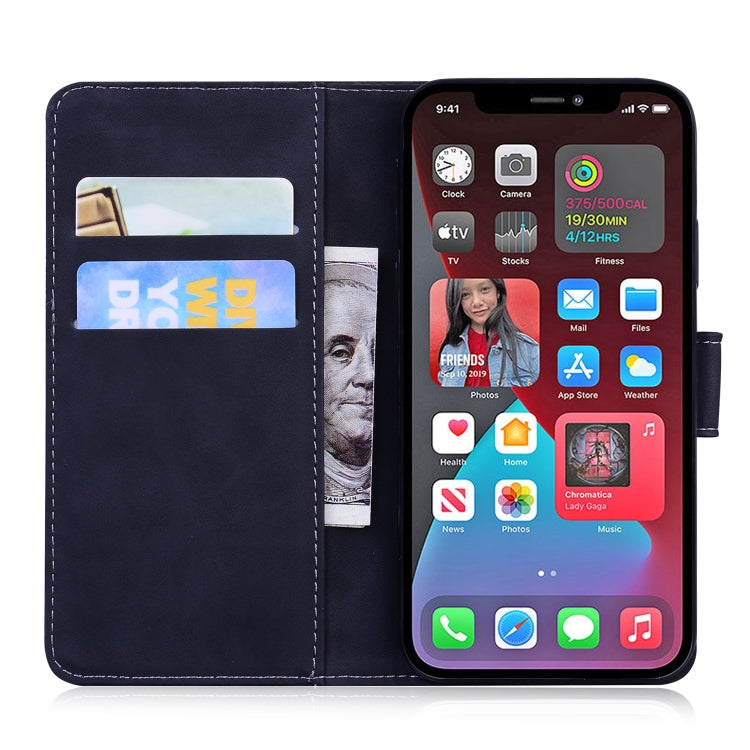 For iPhone 13 Pro Skin Feel Pure Color Horizontal Flip Leather Case with Holder & Card Slots & Wallet (Black) by buy2fix