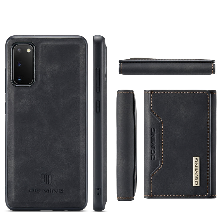 For Samsung Galaxy S20 DG.MING M2 Series 3-Fold Multi Card Bag Back Cover Shockproof Case with Wallet & Holder Function(Black) by DG.MING